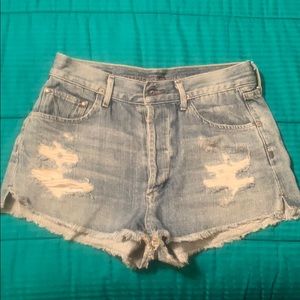 1 Citizens of Humanity Distressed Denim shorts